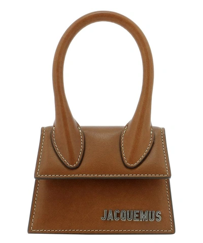 Shop Jacquemus "le Chiquito" Handbag In Brown