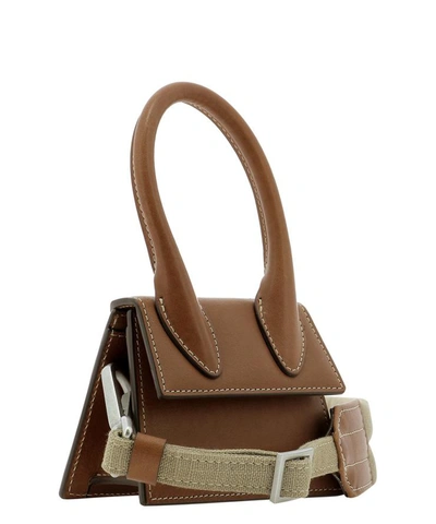 Shop Jacquemus "le Chiquito" Handbag In Brown