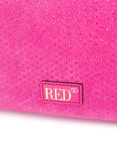 Shop Red Valentino Sandie Rhinestone Shoulder Bag In Pink