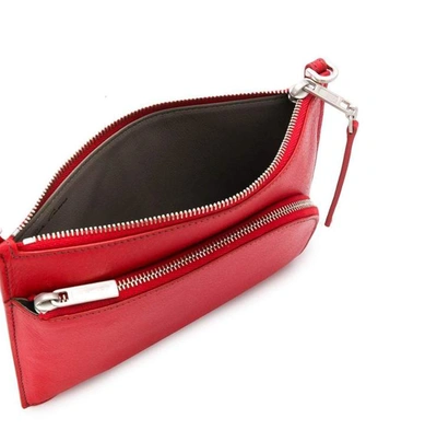 Shop Rick Owens Larry Club Pouch Shoulder Bag In Red