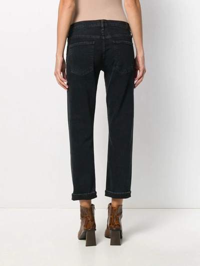 Shop Citizens Of Humanity Slim Fit Cropped Jeans In Sky