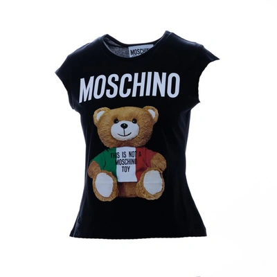Shop Moschino T-shirts And Polos In Fantasy - Black