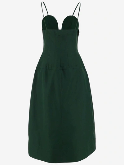 Shop Jil Sander Dresses In Verde