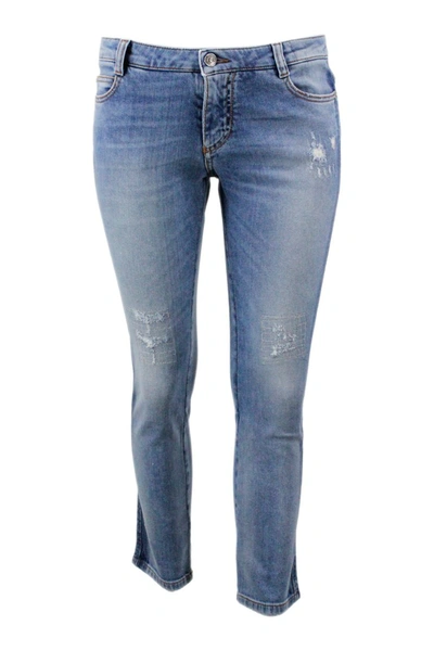 Shop Ermanno Scervino Trousers Denim