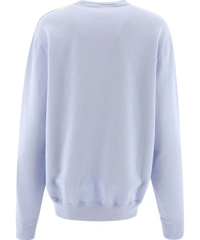 Shop Off-white "ow Logo" Sweatshirt In Light Blue