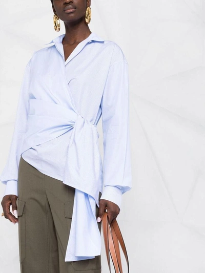 Shop Loewe Shirts In Azzurra