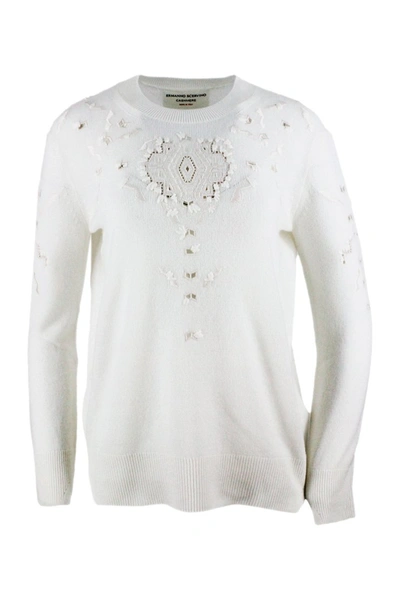 Shop Ermanno Scervino Sweaters White