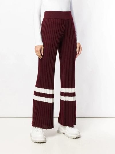 Shop Golden Goose Stripe Trim Trousers In Yellow