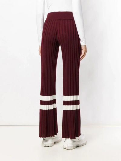 Shop Golden Goose Stripe Trim Trousers In Yellow