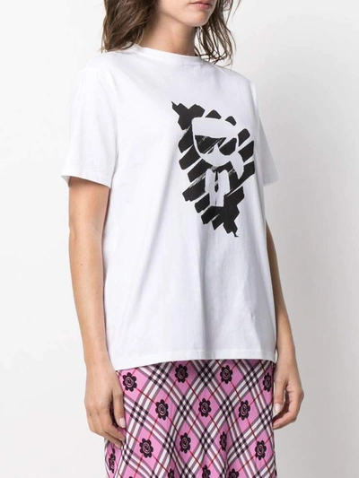 Shop Karl Lagerfeld T-shirts And Polos White