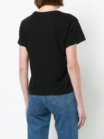 Shop Re/done Cropped Boxy T-shirt In Aged Light