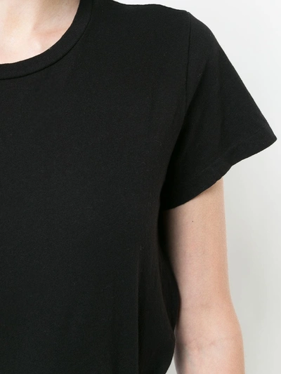 Shop Re/done Cropped Boxy T-shirt In Aged Light