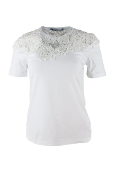 Shop Ermanno Scervino T-shirts And Polos White