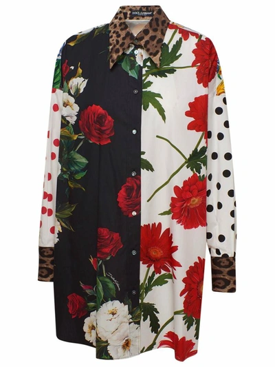 Shop Dolce & Gabbana Multicolor Flowers Shirt