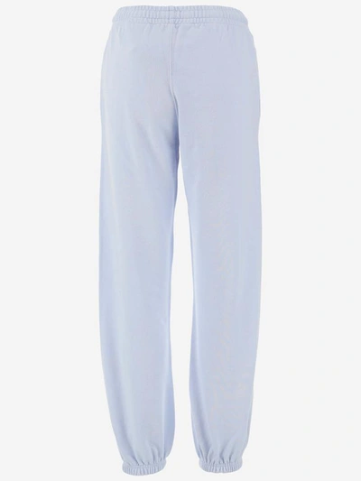 Shop Off-white Trousers In Lilac Black