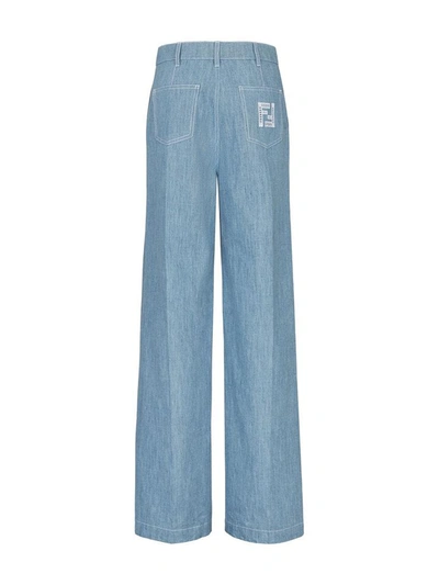 Shop Fendi Jeans Clear Blue