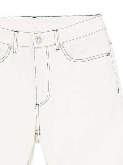 Shop Burberry Jeans White