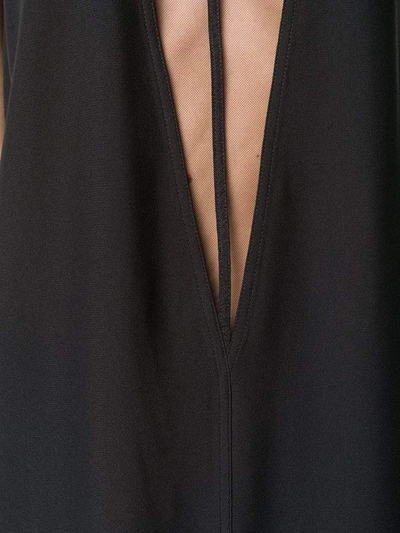 Shop Rick Owens Sheer Panel Dress In Black