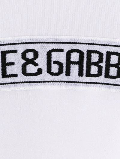 Shop Dolce & Gabbana Dolce&gabbana Logo Stripe Lounge T-shirt In Pink