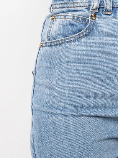 Shop Balmain Jeans Clear Blue