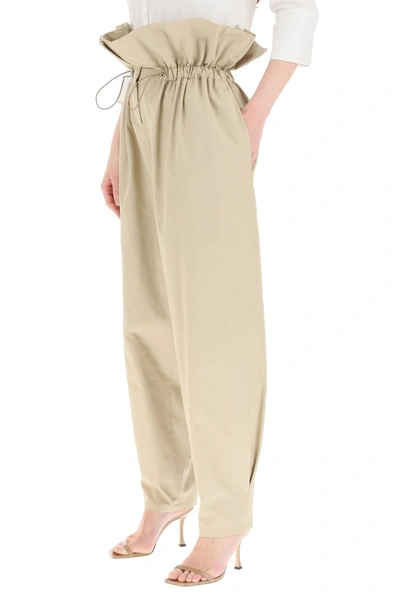 Shop Wandering Corolla Waist Trousers In Sand