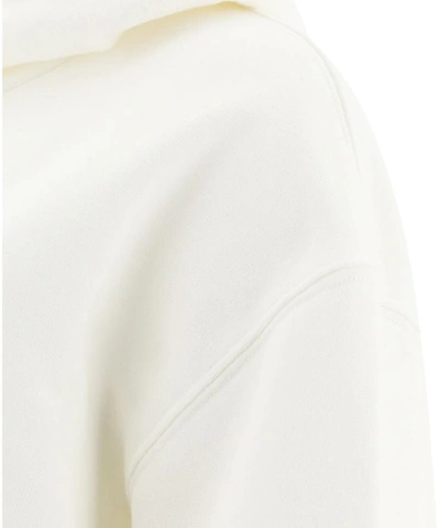 Shop Maison Margiela "tape" Hoodie In White