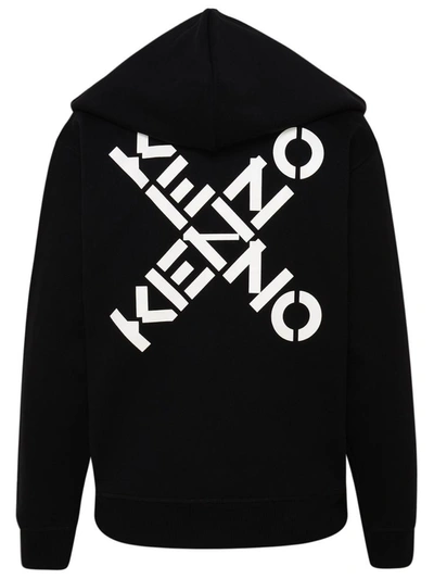 Shop Kenzo Black X Logo Sweatshirt