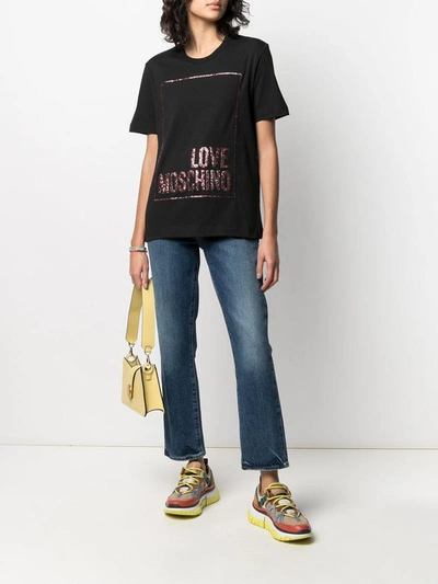 Shop Love Moschino T-shirts And Polos Black