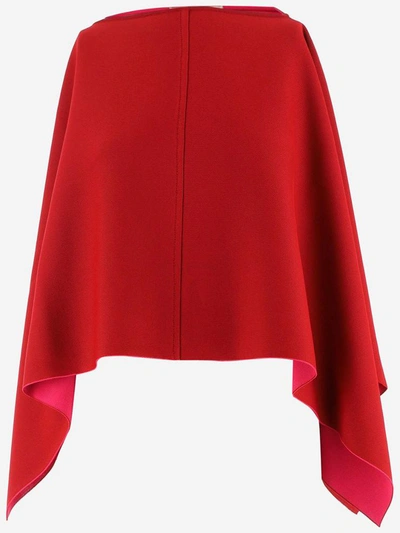 Shop Valentino Coats In Rosso