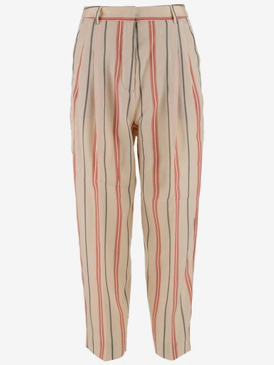 Shop Alberto Biani Trousers In Marrone