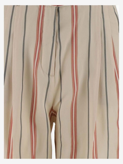 Shop Alberto Biani Trousers In Marrone