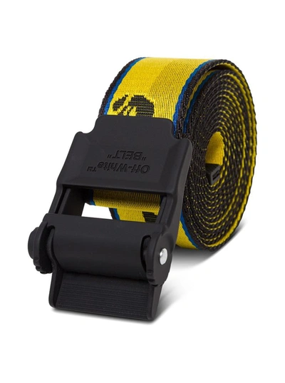 Shop Off-white Hybrid Industrial Belt With Logo In Yellow