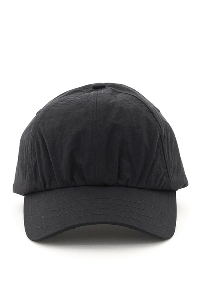 Shop A-cold-wall* A Cold Wall Crinkle Nylon Baseball Cap In Black