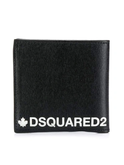 Shop Dsquared2 Dsquared Logo Billfold Wallet In Bianco