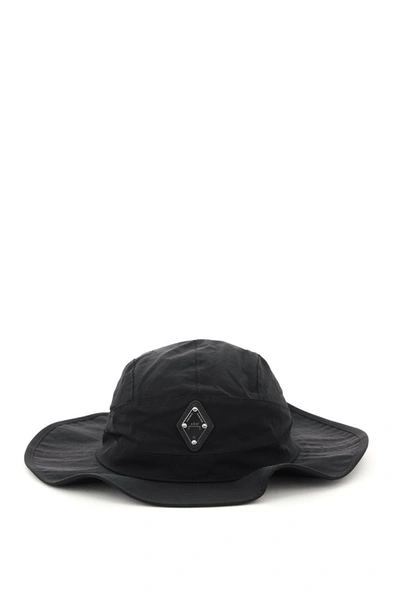 Shop A-cold-wall* A Cold Wall Working Bucket Hat Rhombus Logo In Black