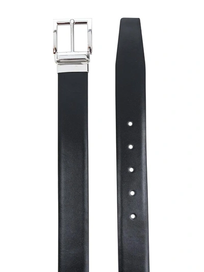 Shop Prada Man Belt Black+black In Nero