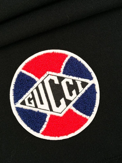 Shop Gucci Ball Plain Logo Scarf In Black