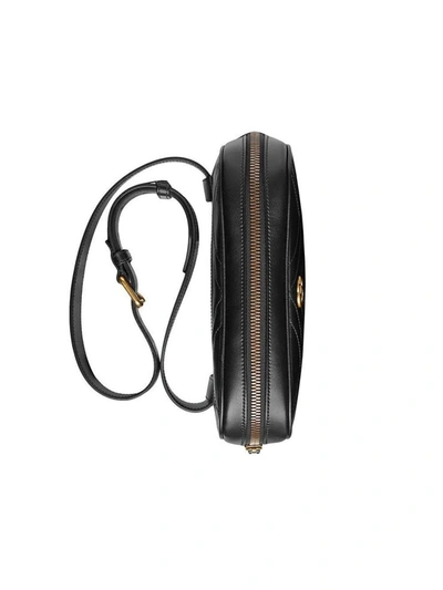 Shop Gucci Gg Marmont Matelassé Belt Bag In Nero