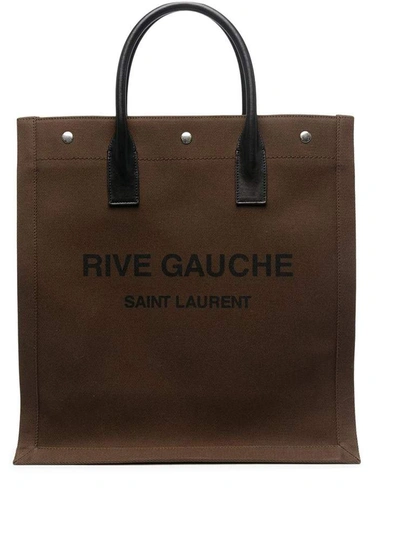 Shop Saint Laurent Bags In Kaki