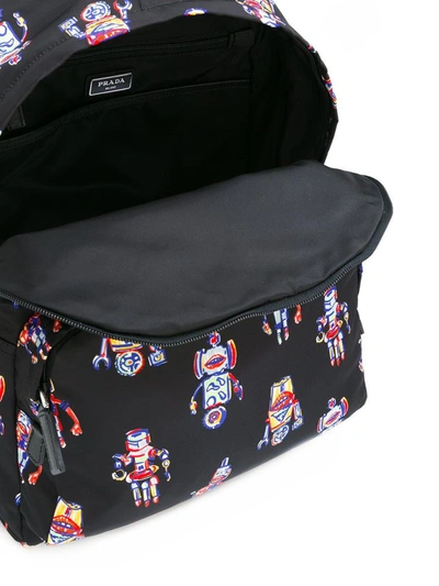 Shop Prada Backpacks Multicolor In Nero