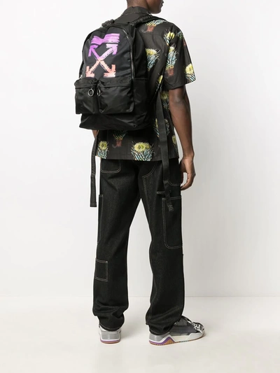 Shop Off-white Off White Marker Arrow Easy Backpack In Nero