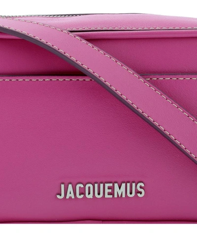 Shop Jacquemus "le Baneto" Crossbody Bag In Fuchsia