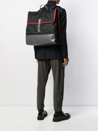 Shop Prada Oversized Backpack In Nero