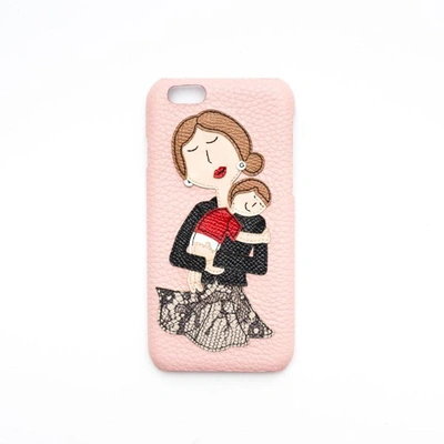 Shop Dolce & Gabbana Iphone 6 Case Pink In Nero
