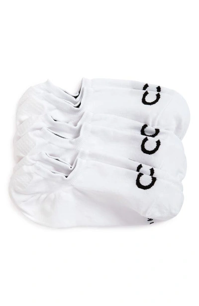 Shop Calvin Klein 3-pack No-show Socks In White