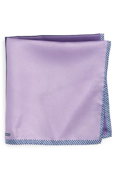 Shop Nordstrom Men's Shop Panel Silk Pocket Square In Purple