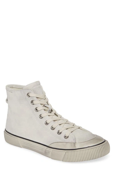 Shop Allsaints Dumount High Top Sneaker In Chalk