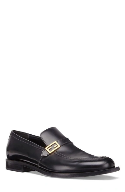 Shop Fendi Runway Loafer In Black