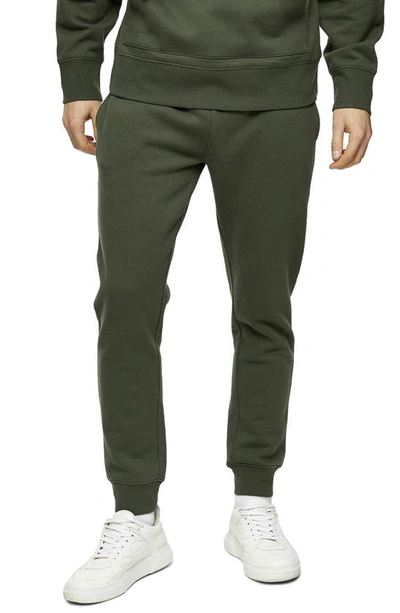Shop Topman Dry Handle Skinny Fit Joggers In Olive