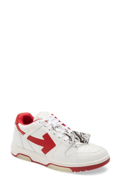 Shop Off-white Arrow Low Top Sneaker In White Red